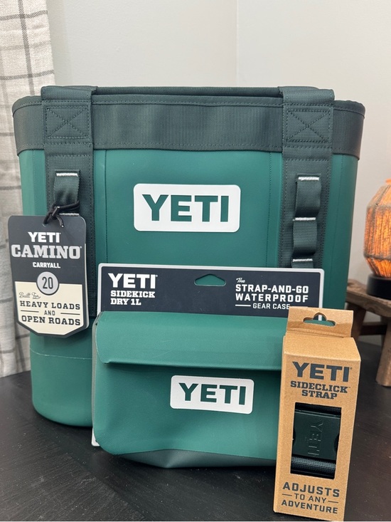Yeti Handbags - Yeti Camino 20 Sidekick Sideclick Strap Black Forest Green Limited Edition